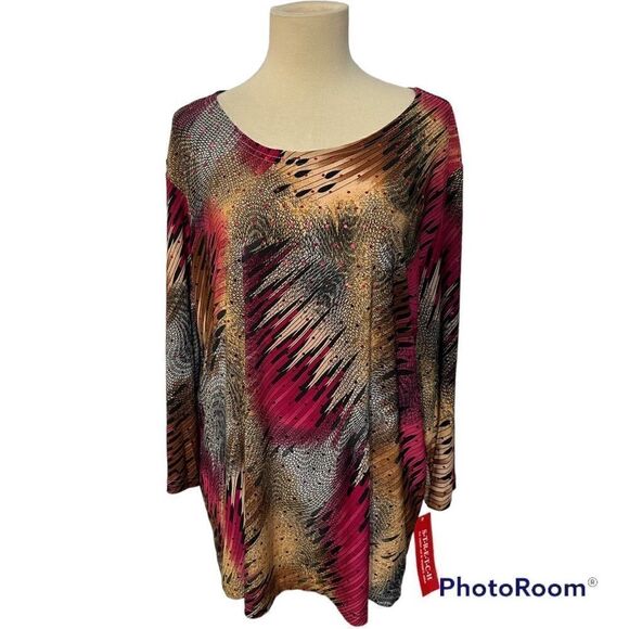 Rebecca Malone blouse XL NWT - Picture 1 of 5
